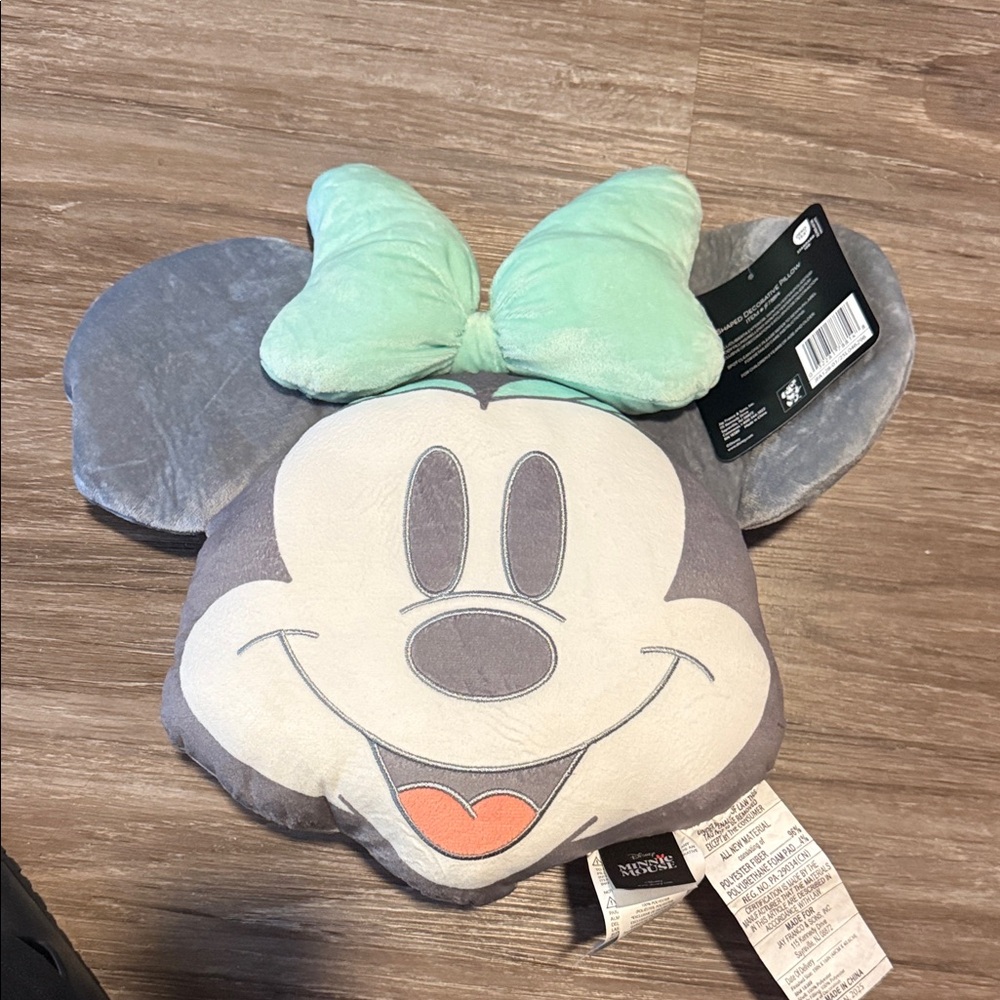 Disney Minnie Mouse Plush with Mint Green Bow